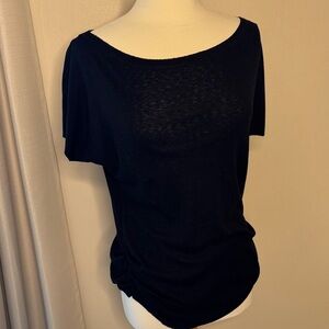 RACHEL Rachel Roy Black Short Sleeve Top